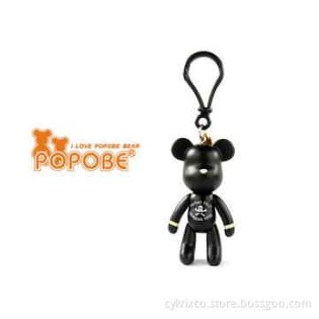 Fashionable Bag Accessories 3" Vinyl POPOBE Bear Keychain F
